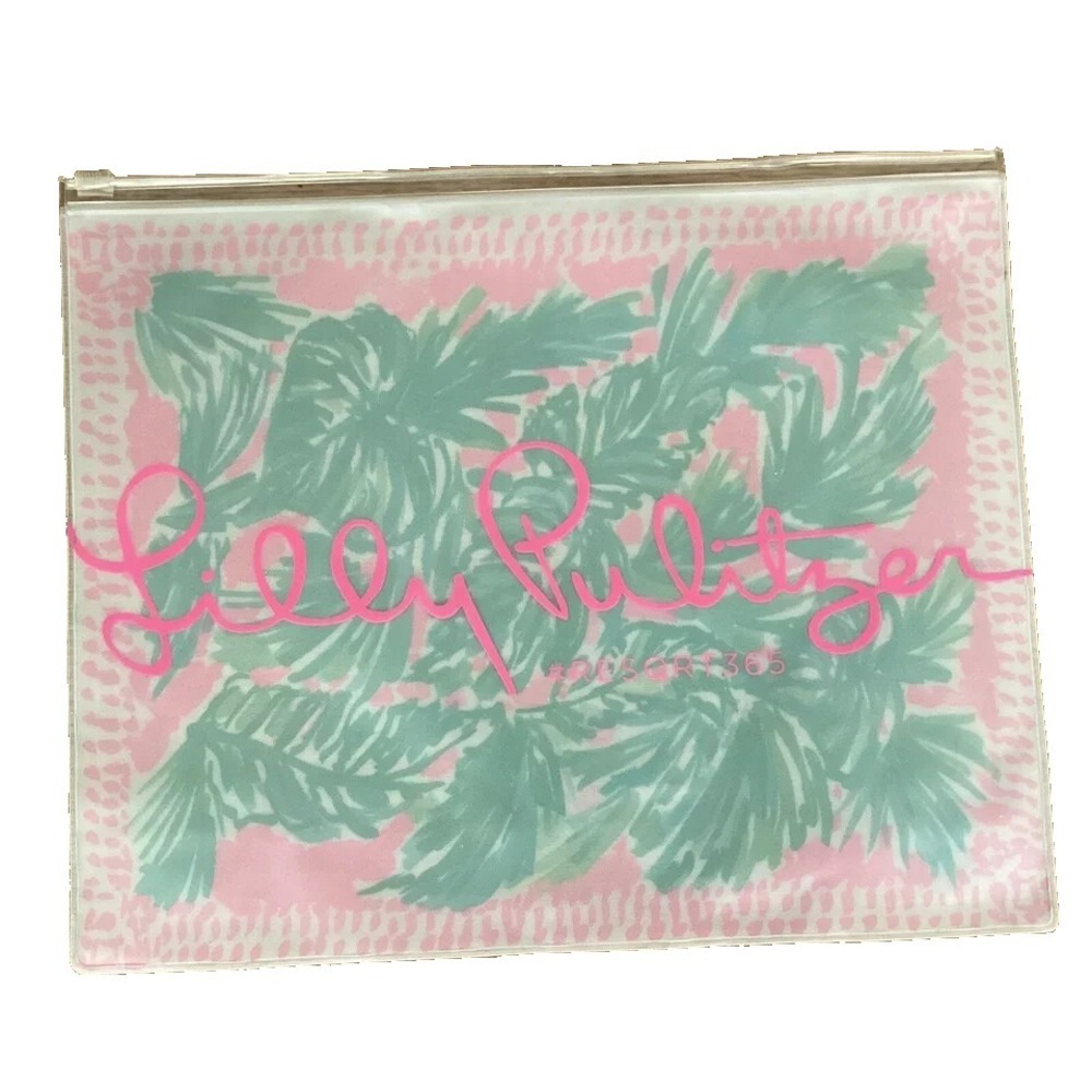 NWOT LILLY PULITZER SWIM SUIT PACKING ZIP UP BAG TRAVEL WATERPROOF BEACH POOL - Picture 2 of 6